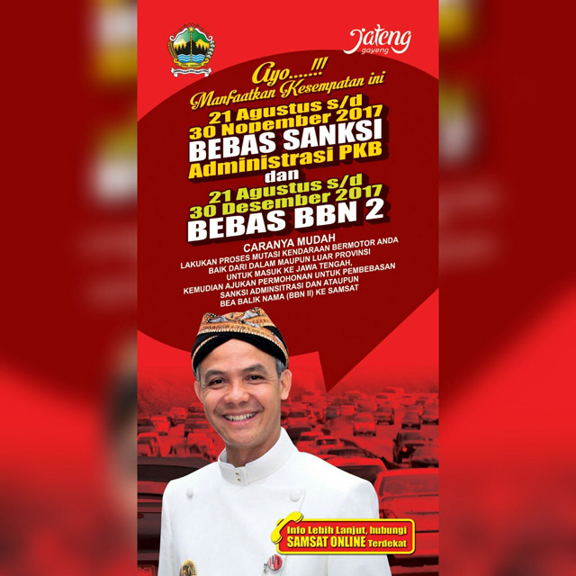 Bebas Sanksi PKB & Bebas BBN2 Provinsi Jawa Tengah