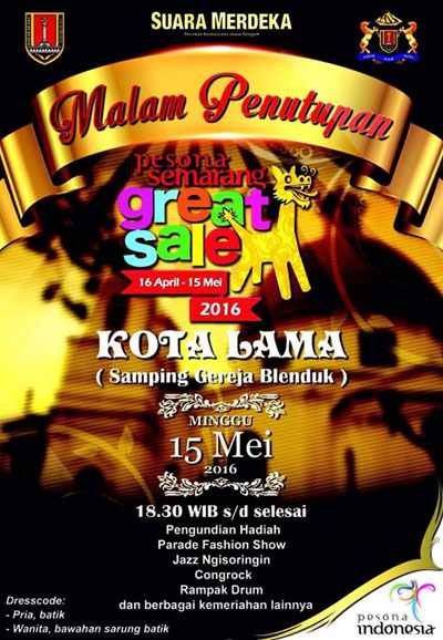 Malam Penutupan Semarang Great Sale 2016 - Jawa Tengah