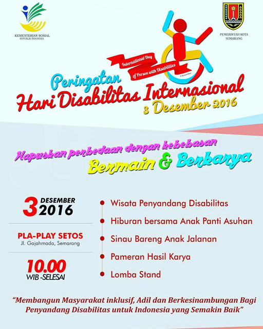 Peringatan Hari Disabilitas Internasional 2016 - Semarang