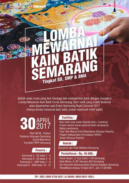 Lomba Mewarnai Kain Batik Semarang