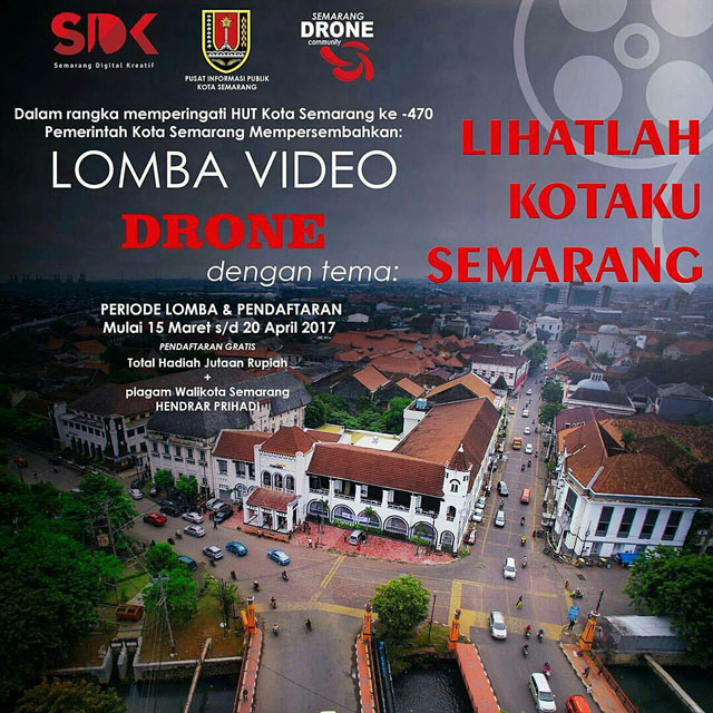 Lomba Video Drone HUT Semarang 470th